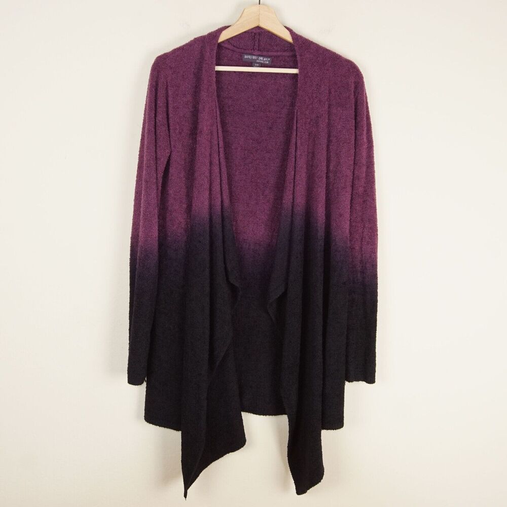 Barefoot Dreams Purple Ombre Long Sleeve Cozychic Lite 436 Womens Sz S / M